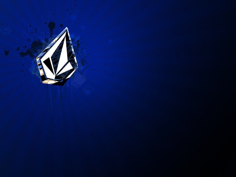 Volcom Logo on Blue