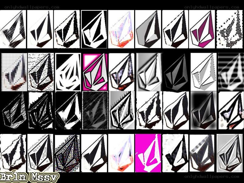 Volcom logo variations