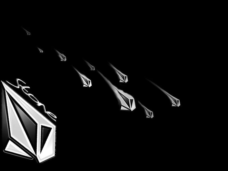 Volcom Stone logo with falling shapes