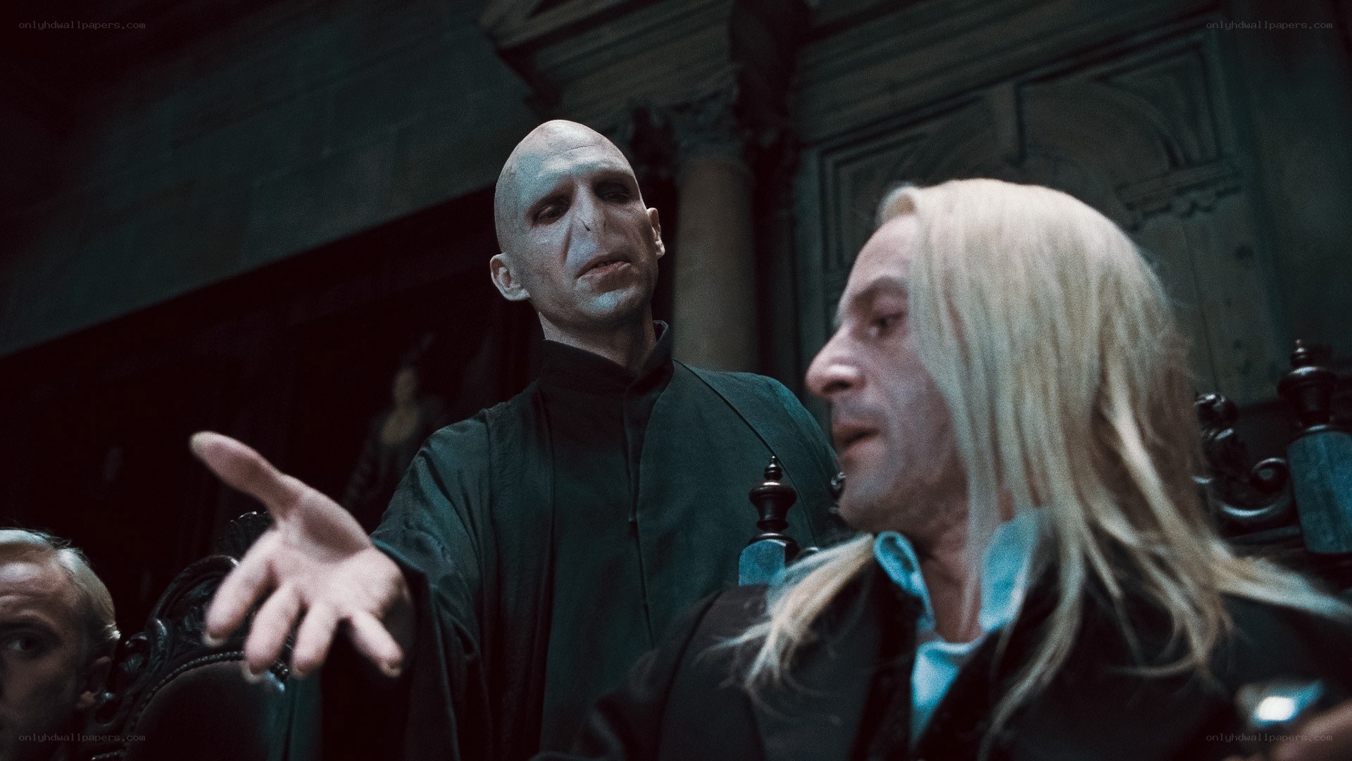 Voldemort addressing Death Eaters