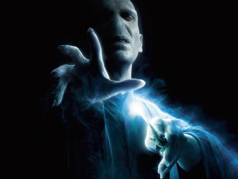 Voldemort casting a spell