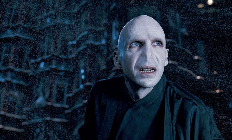 Voldemort in a dark scene