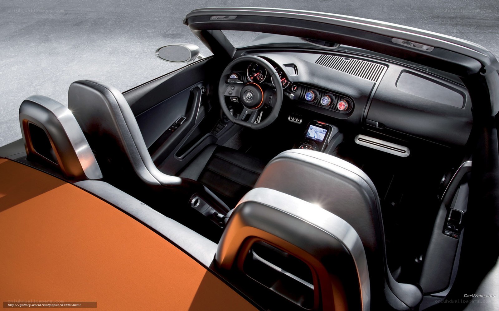 Volkswagen Beetle convertible interior