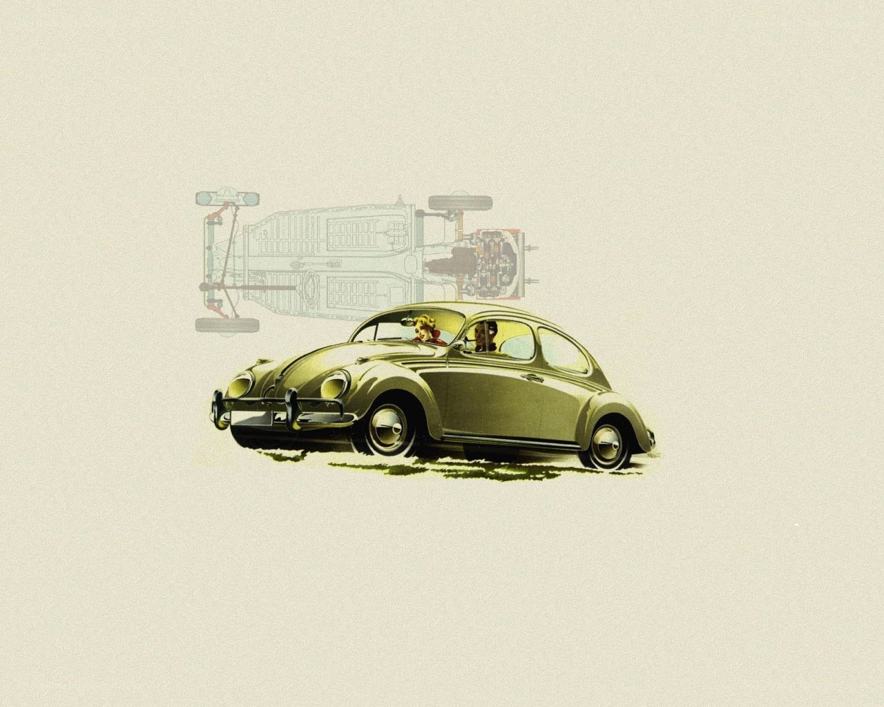 Volkswagen Beetle illustration