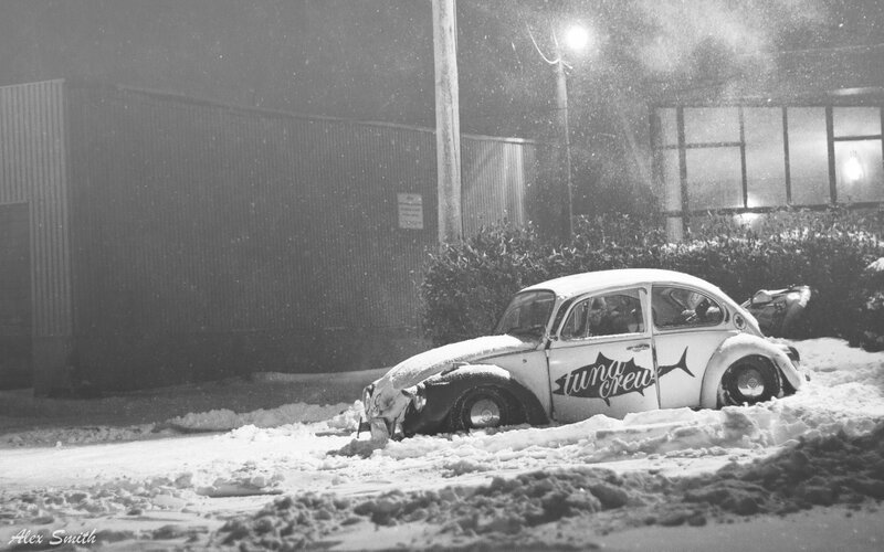 Volkswagen Beetle in Snow