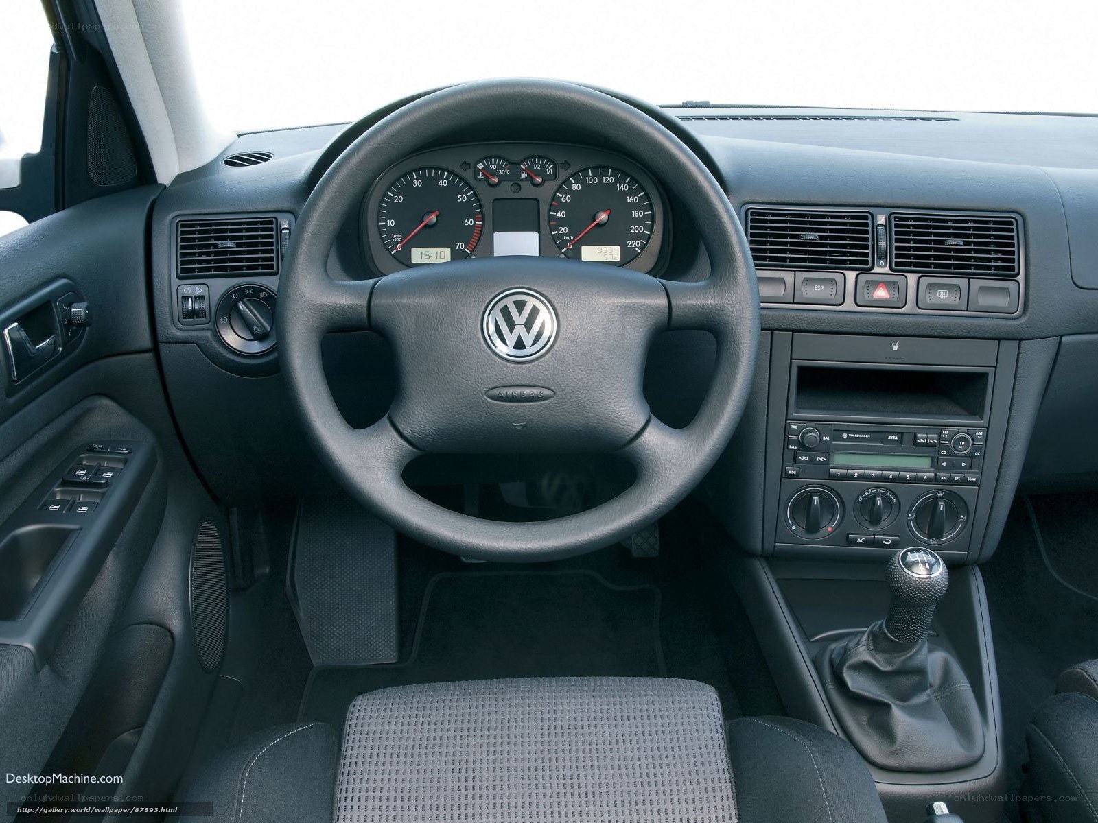 Volkswagen car interior dashboard
