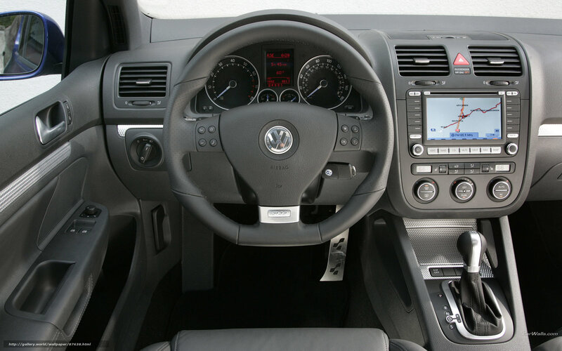Volkswagen car interior dashboard
