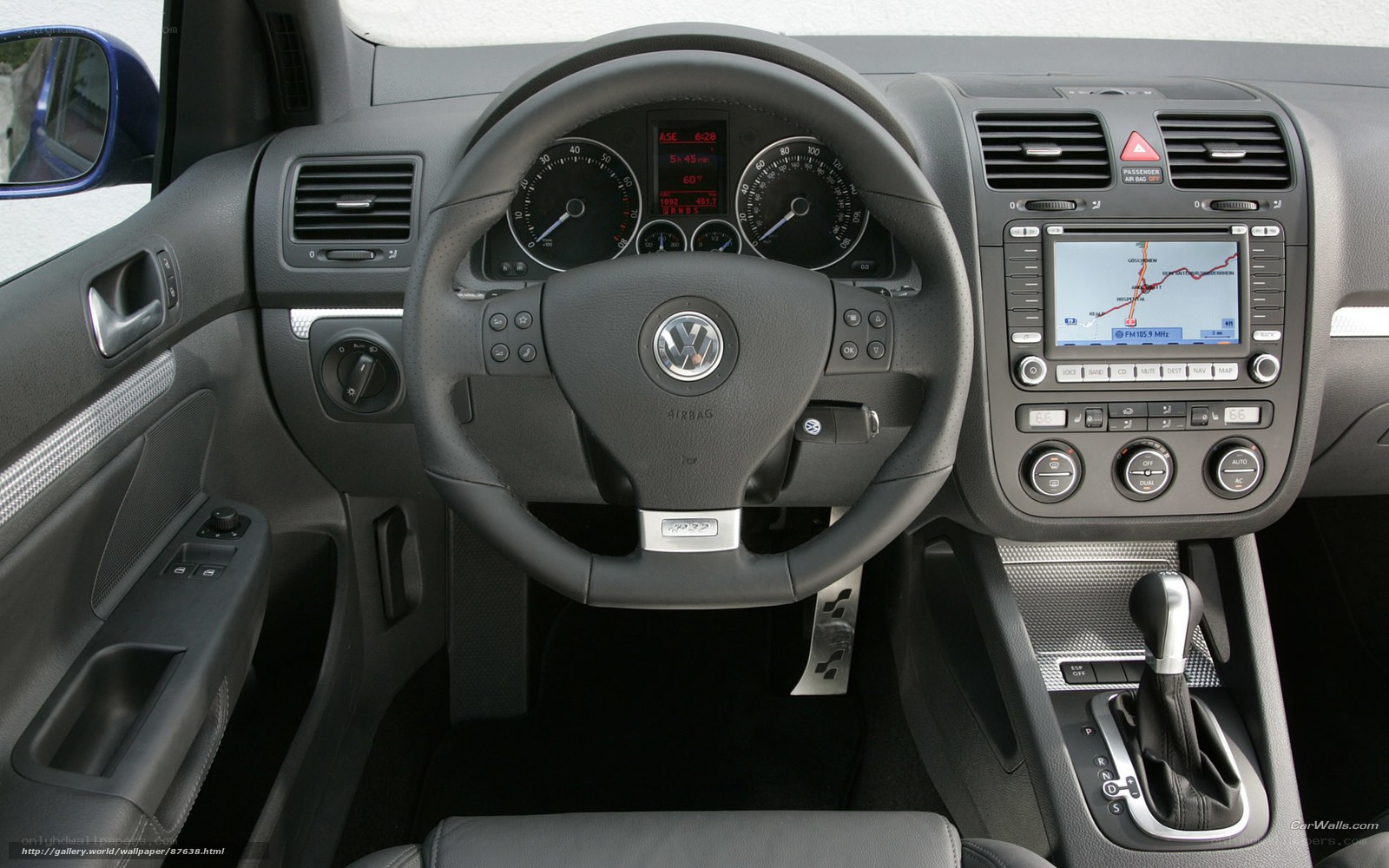 Volkswagen car interior dashboard