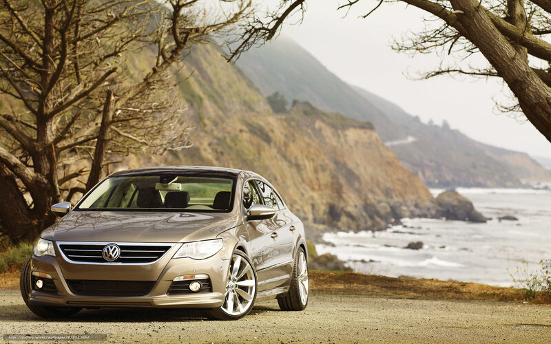 Volkswagen CC by the coast