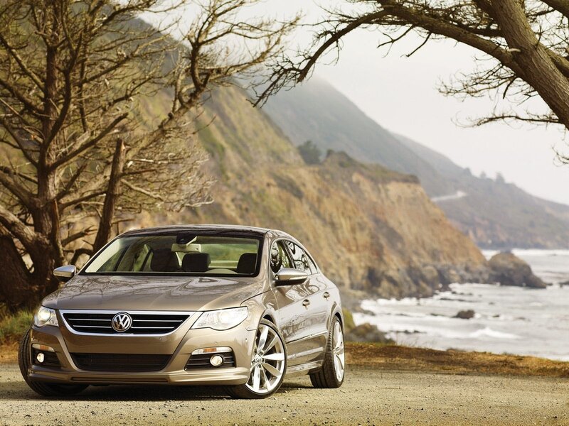 Volkswagen CC by the coast