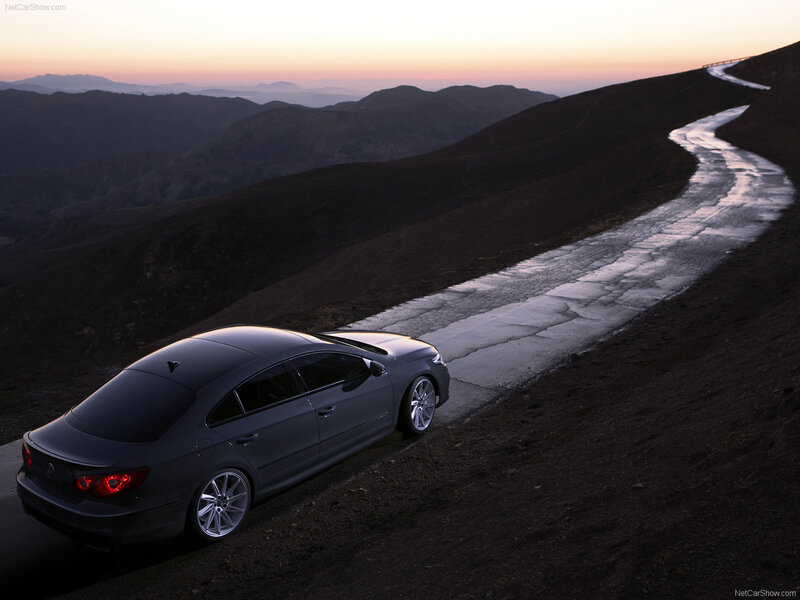 Volkswagen CC on a mountain road