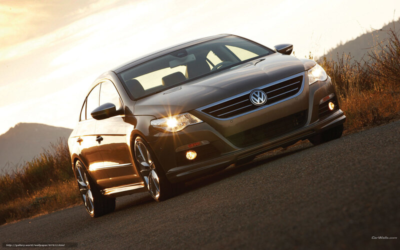 Volkswagen CC on a scenic road