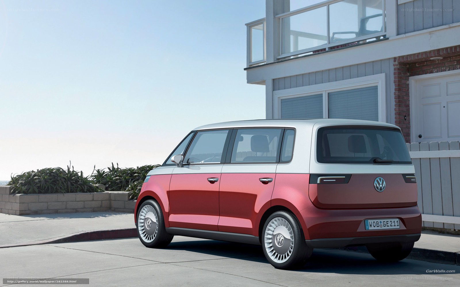 Volkswagen concept car by the coast