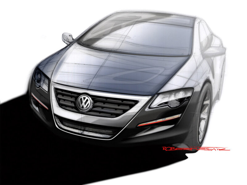Volkswagen concept car sketch