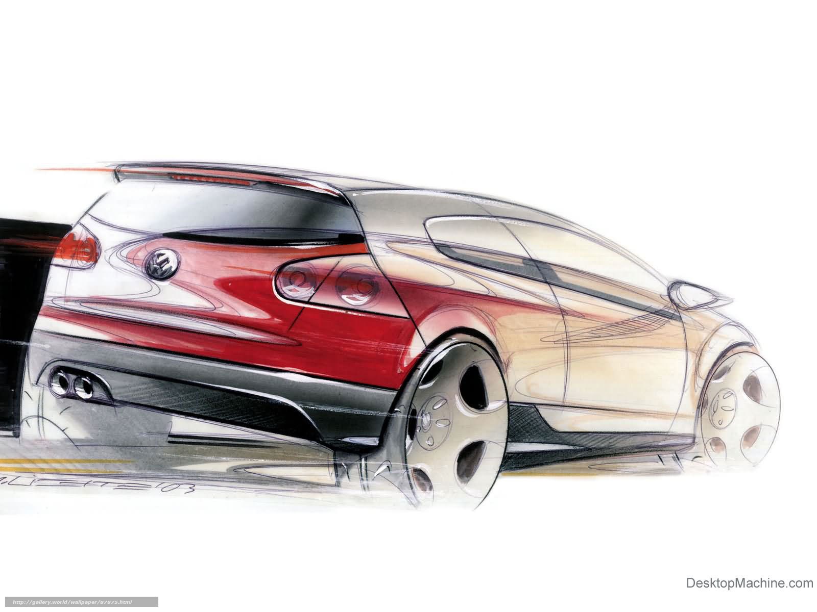 Volkswagen concept car sketch