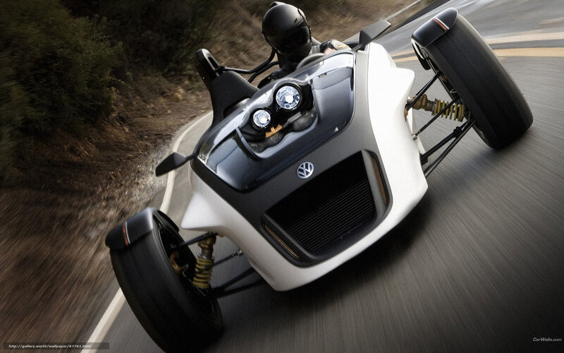 Volkswagen concept vehicle on road