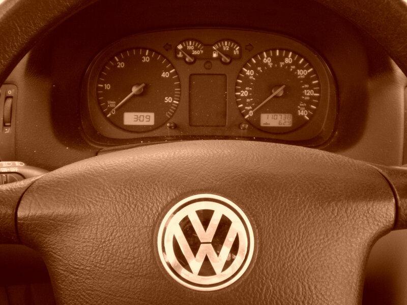 Volkswagen dashboard close-up