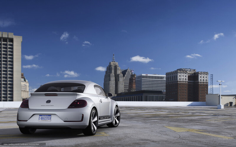 Volkswagen E-Bugster on rooftop