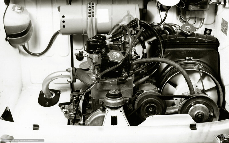Volkswagen engine compartment