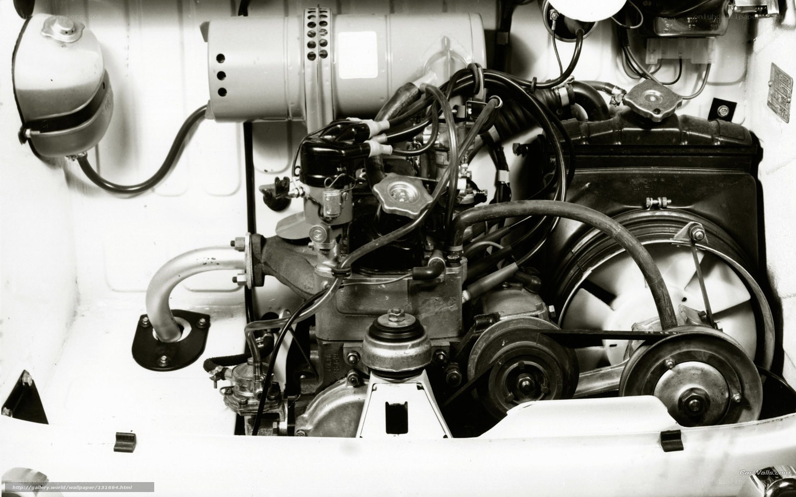 Volkswagen engine compartment