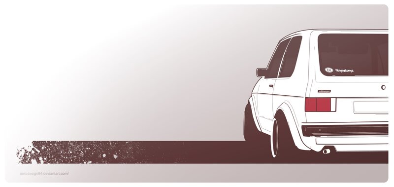 Volkswagen Golf GTI illustration