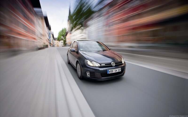Volkswagen Golf GTI in motion