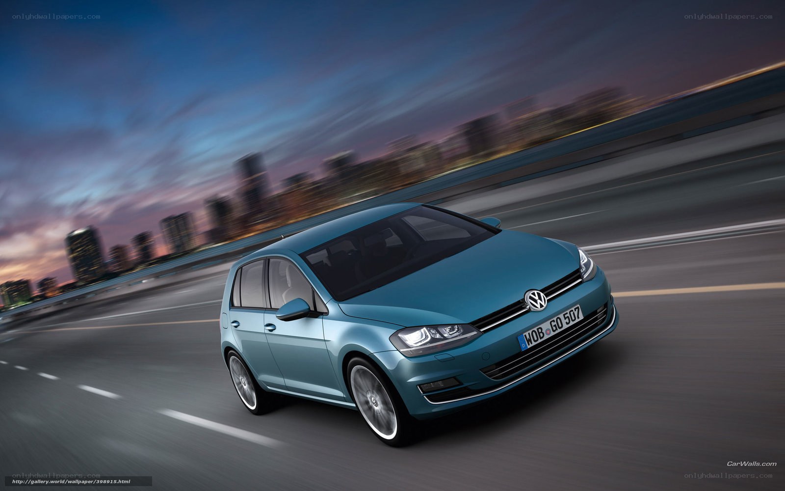 Volkswagen Golf in motion