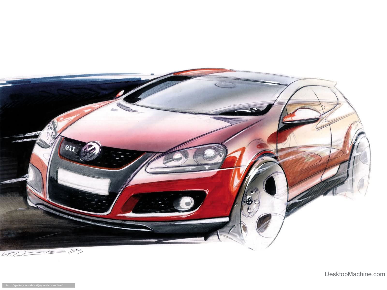 Volkswagen GTI concept sketch