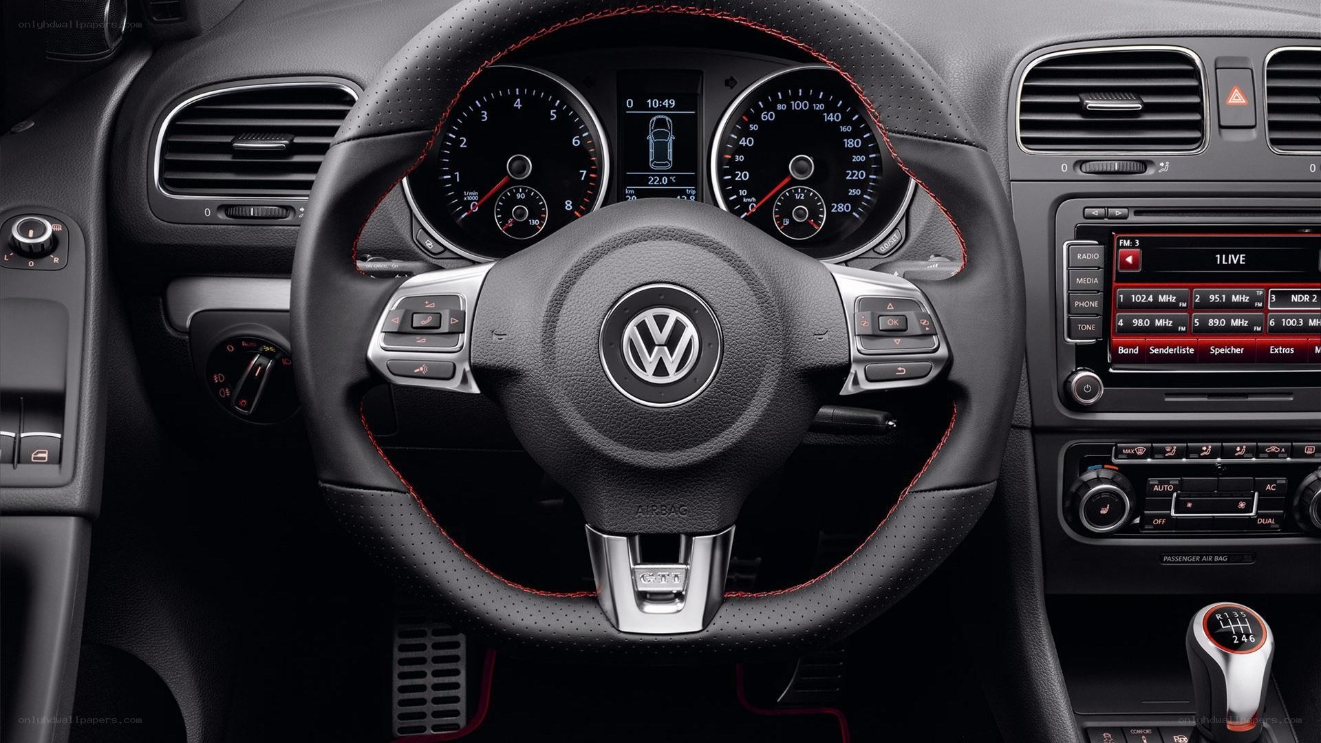 Volkswagen GTI interior dashboard