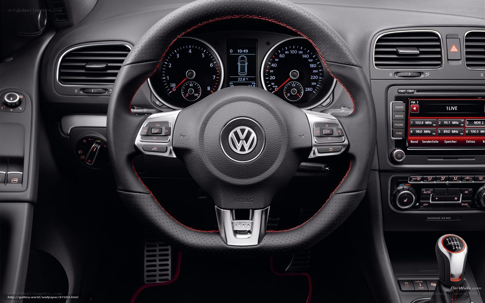 Volkswagen GTI interior dashboard