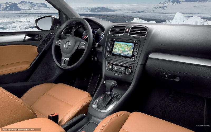 Volkswagen interior with navigation