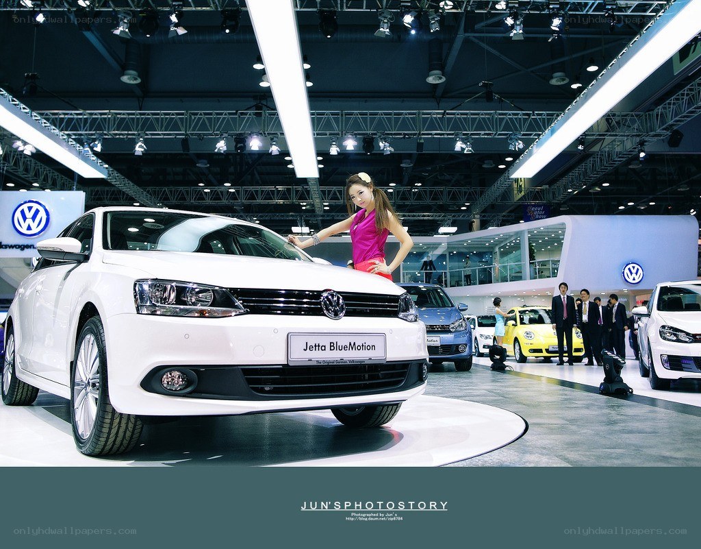 Volkswagen Jetta at auto show