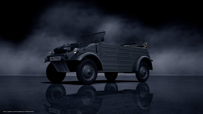 Volkswagen Kübelwagen in fog