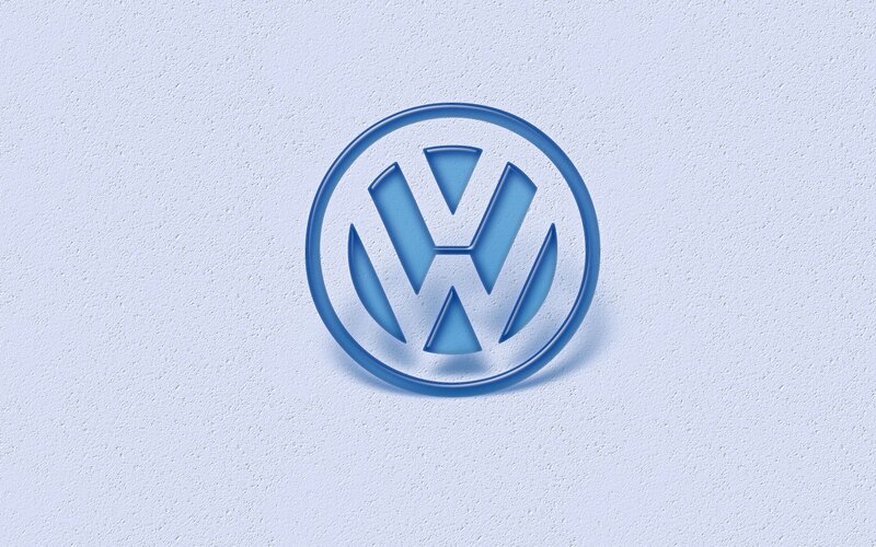 Volkswagen Logo — Blue, Neutral