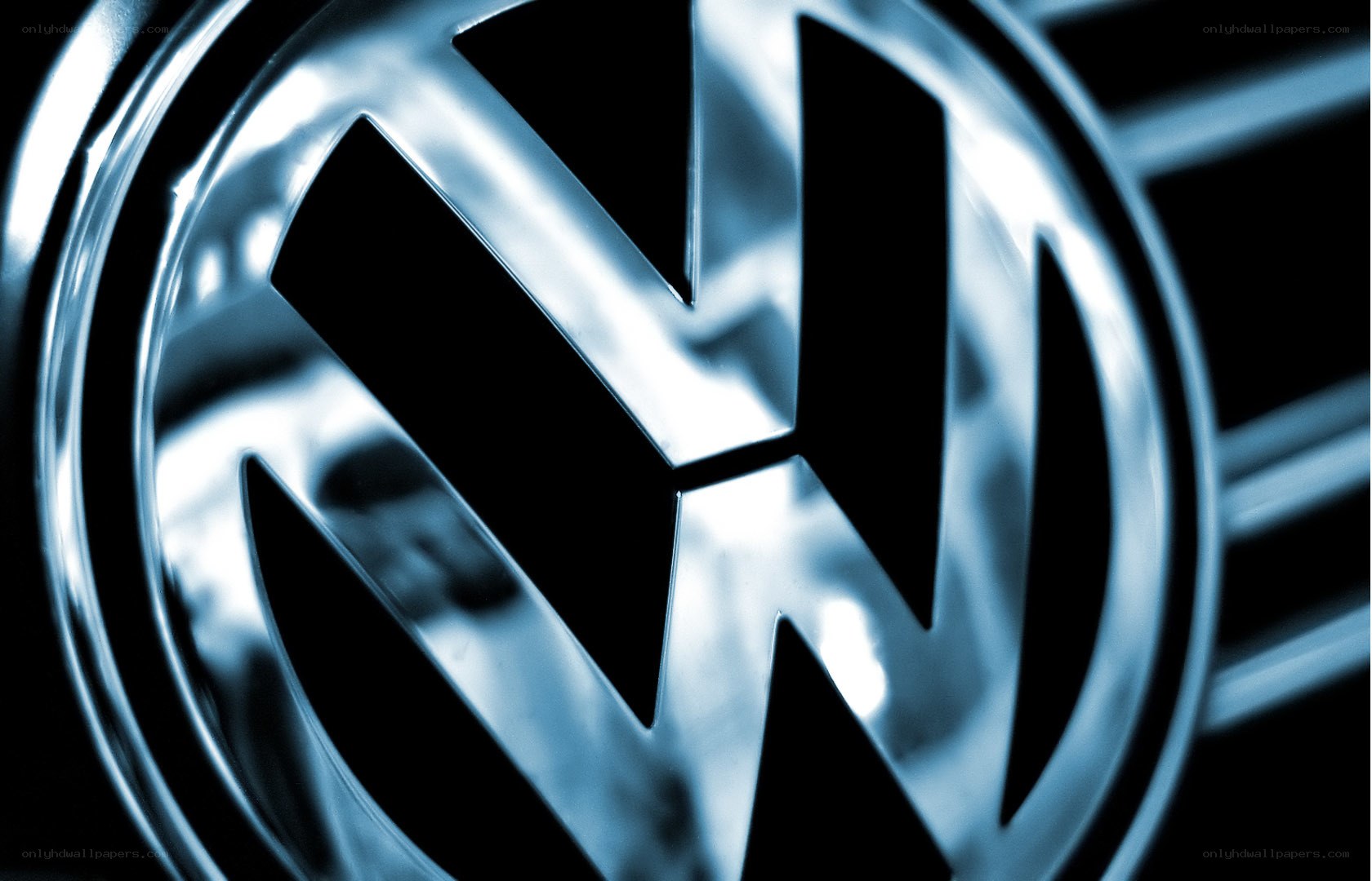 Volkswagen logo close-up