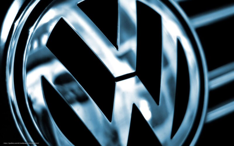 Volkswagen logo close-up