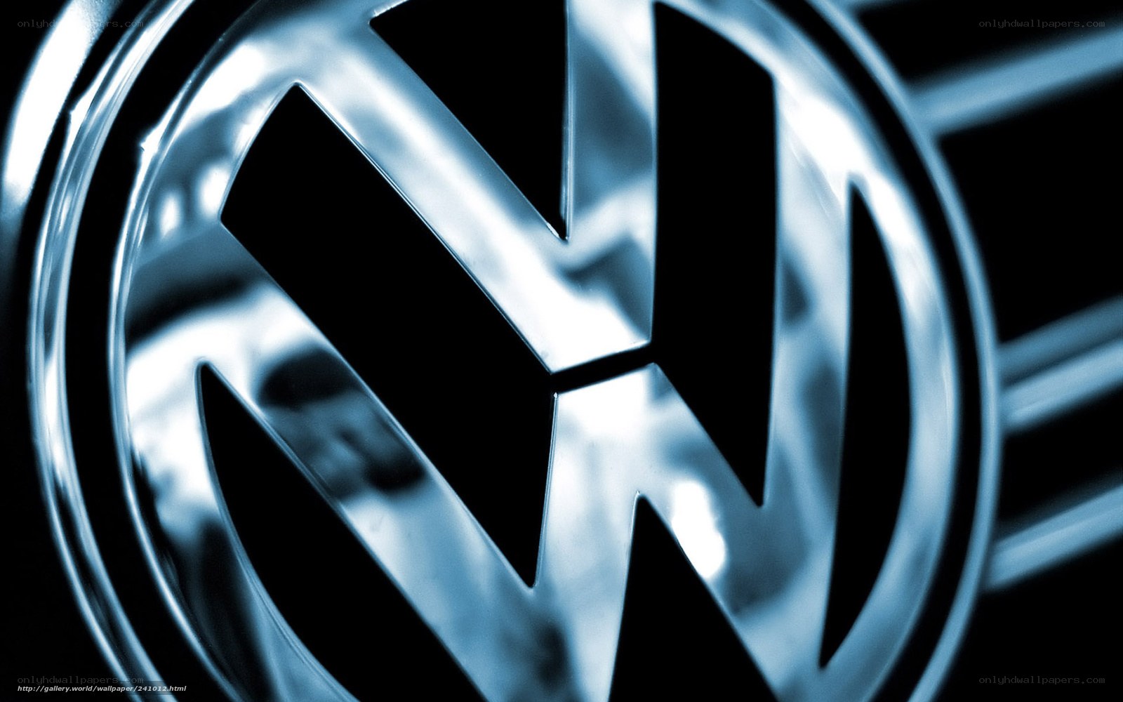 Volkswagen logo close-up