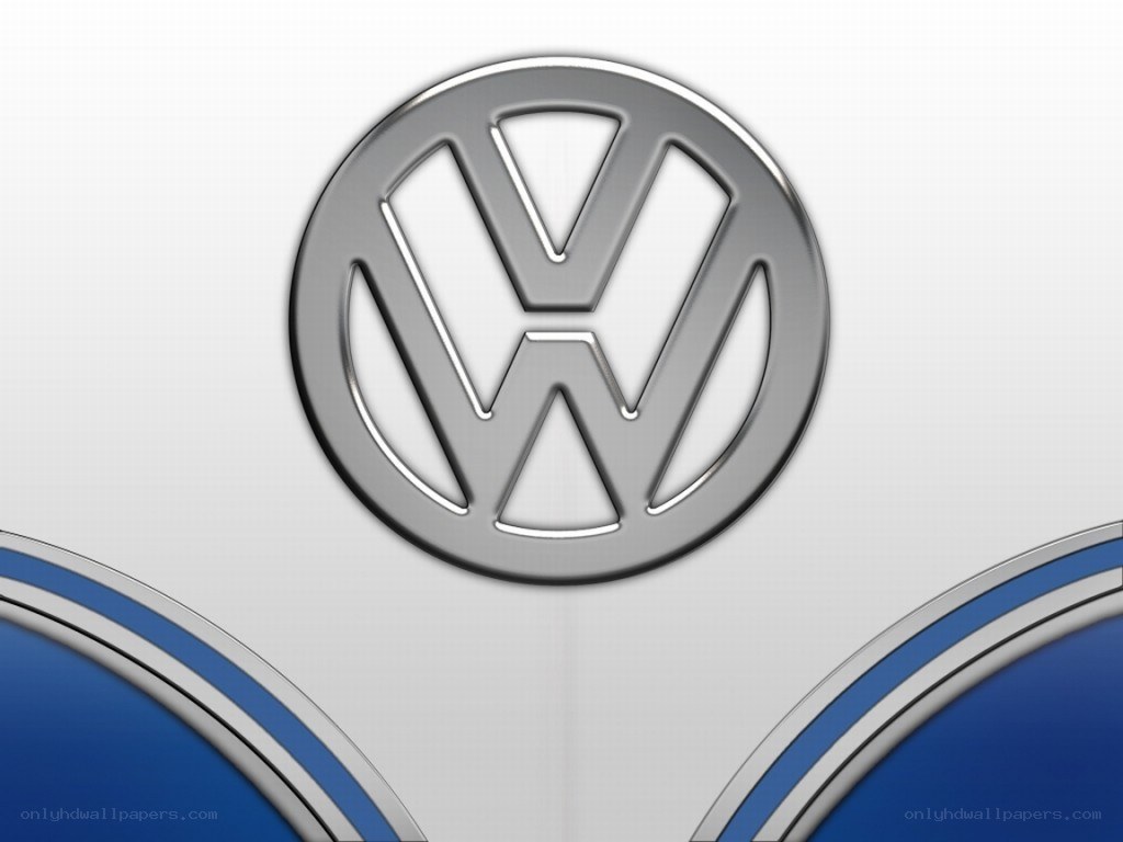 Volkswagen logo on car