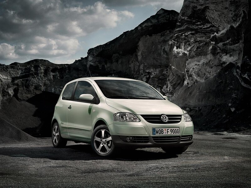 Volkswagen Polo in a quarry
