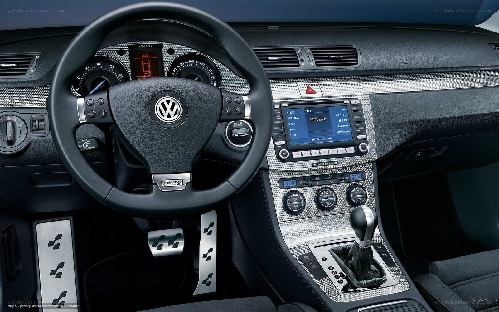 Volkswagen R36 interior dashboard