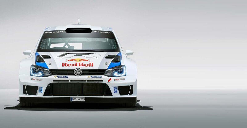 Volkswagen rally car front view