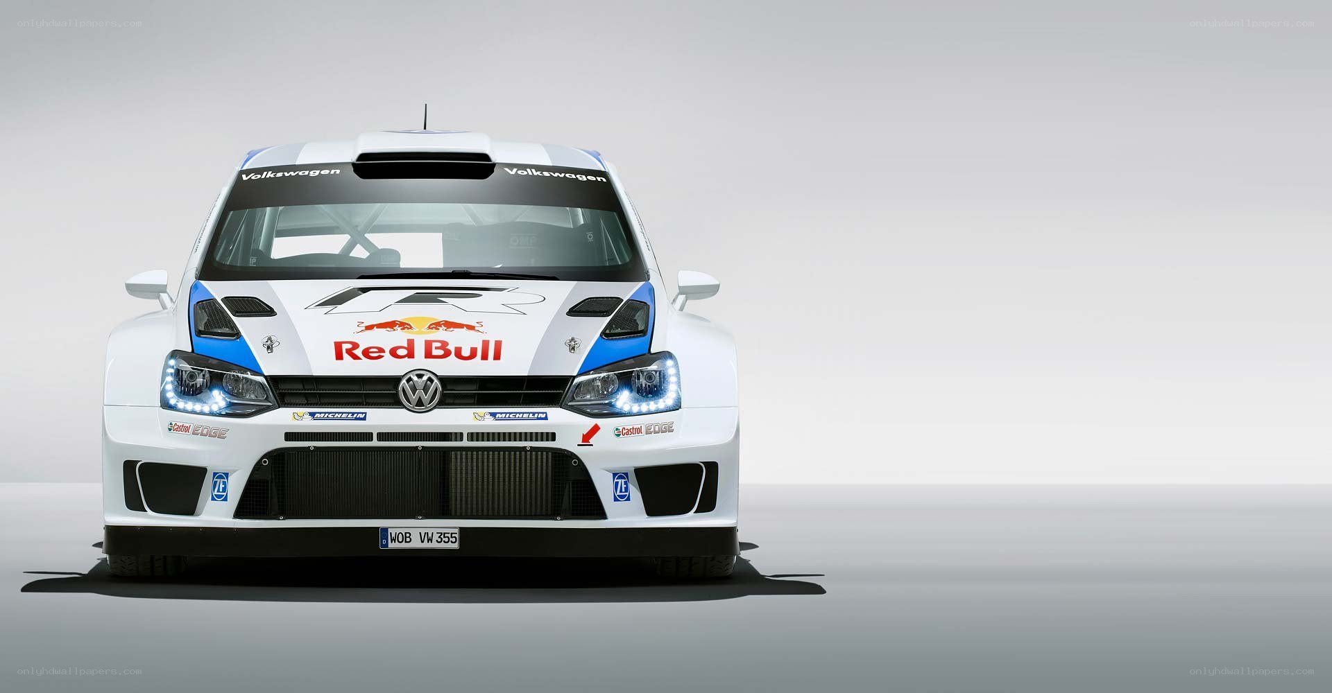 Volkswagen rally car front view