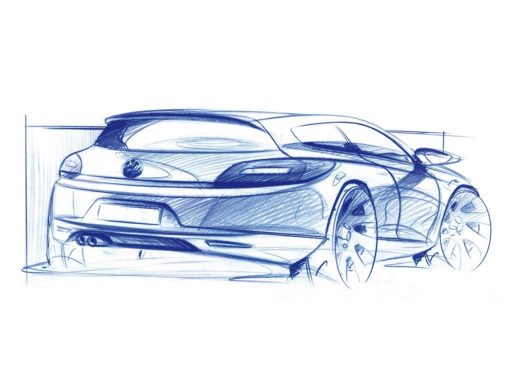 Volkswagen Scirocco design sketch