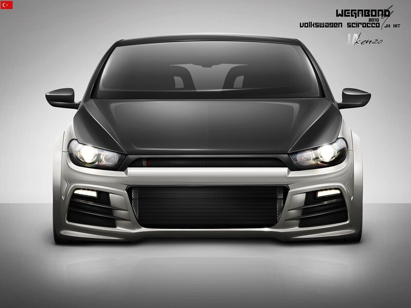 Volkswagen Scirocco with custom body kit