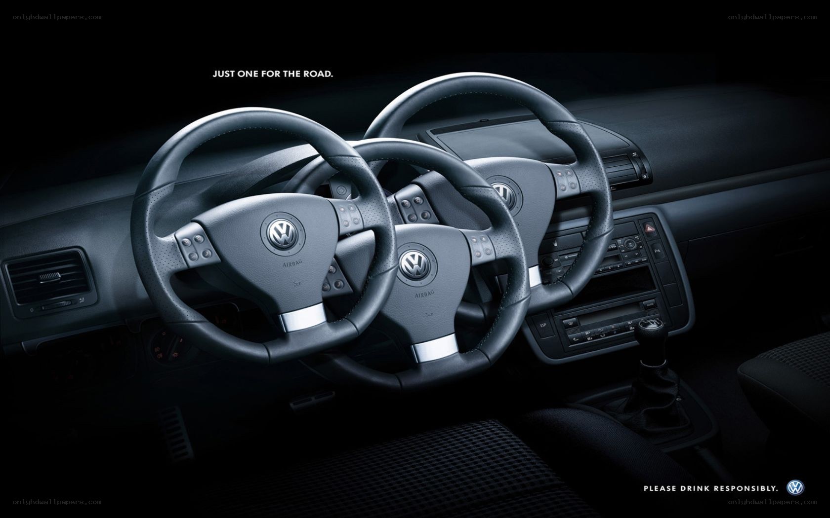 Volkswagen steering wheel ad