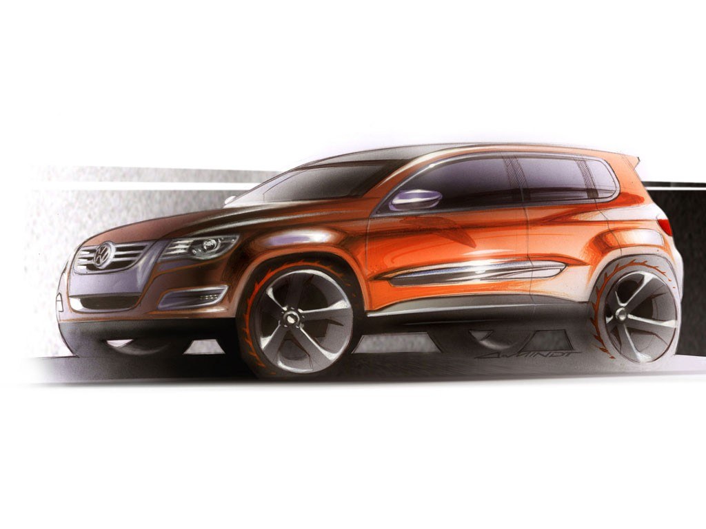Volkswagen SUV concept sketch