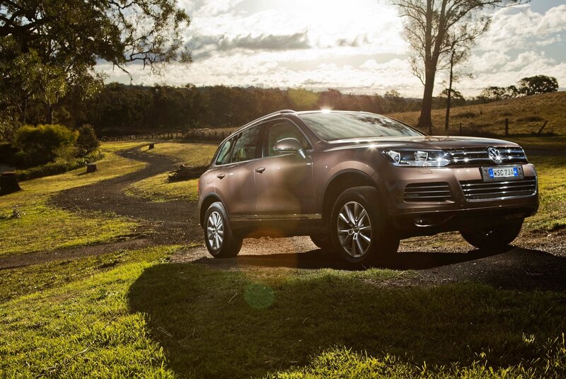 Volkswagen Touareg in a rural setting