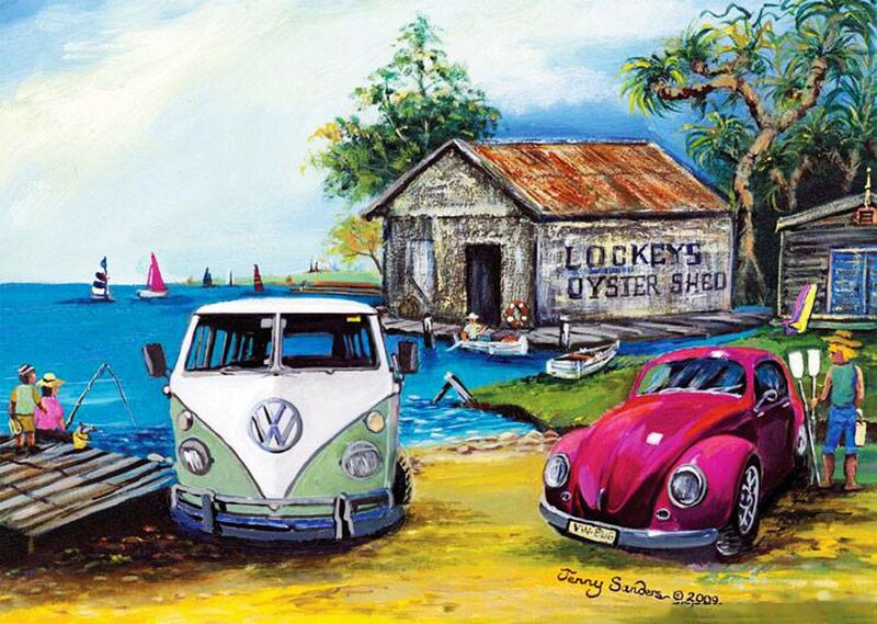 Volkswagen Vans on Beach