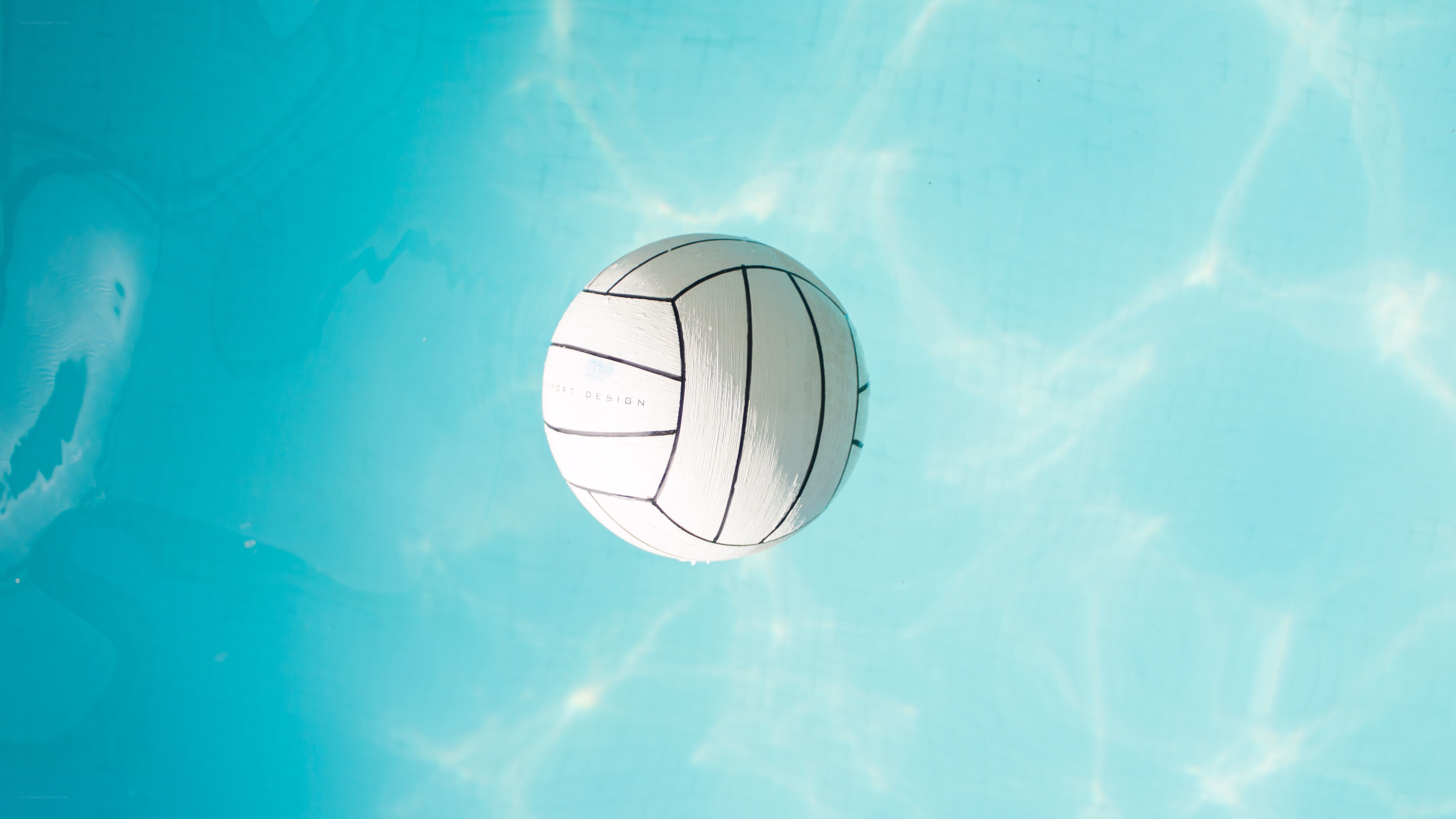 Volleyball in swimming pool