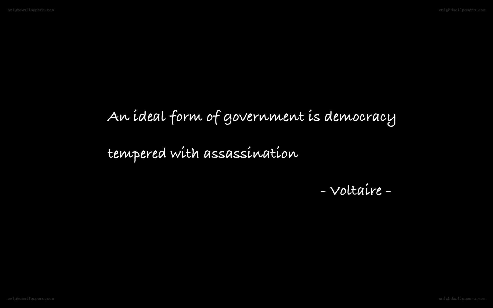 Voltaire quote on democracy